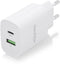 Aisens A110-0754 - Oplader - 20W USB-A en USB-C - Power Delivery 2.0/3.0, Quick Charge 2.0/3.0