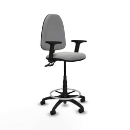 Piqueras y Crespo B2D01RN - Bureaustoel - Hoogteverstelbaar met armleuning - Lichtgrijs