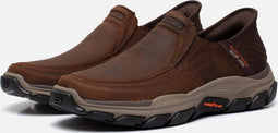 Skechers Respected - Elgin - Heren Instappers - Bruin - Maat 42