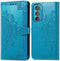 iMoshion Hoesje Geschikt voor Motorola Edge 30 Hoesje Met Pasjeshouder - iMoshion Mandala Bookcase - Turquoise