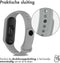 iMoshion Bandje Geschikt voor Xiaomi Mi Band 5 / 6 - iMoshion Siliconen band inkliksysteem ronde sluiting - Grijs