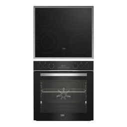 Beko BBUM13329XS - Inbouw oven set - Glaskeramische kookplaat - 8 verwarmingssoorten