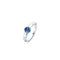 TI SENTO Ring 12111DB - Zilveren dames ring - Gerhodineerd - Blauw