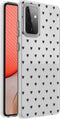 iMoshion Hoesje Geschikt voor Samsung Galaxy A72 Hoesje Siliconen - iMoshion Design hoesje - Transparant / Zwart / Hearts All Over Black