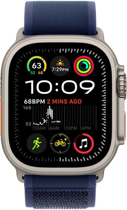 Apple Watch Ultra 2 - GPS + Cellular - 49mm Titanium - Blauw Trail Loop M/L