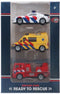 Rapid Whee Die-Cast Hulpdienstvoertuigen 3-Delig