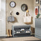 SoBuy FSR98-L-HG - Opbergbank - 2 verstelbare legplanken - Lichtgrijs