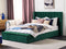 NOYERS - Bed met opbergruimte - Smaragdgroen - 180 x 200 cm - Fluweel