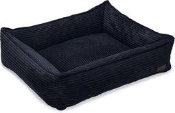 Designed by Lotte Ribbed - Hondenmand - Geribbelde stof - Antraciet - 80x70x22 cm