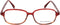 Uniseks Brillenframe Ermenegildo Zegna VZ3501-06DR ø 52 mm Rood