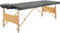 vidaXL - Massagetafel - met - 4 - zones - 186x68 - cm - houten - frame - antraciet