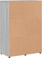 vidaXL - Dressoir - 60x31x84 - cm - bewerkt - hout - grijs - sonoma - eikenkleurig