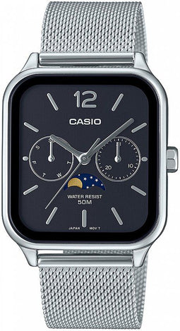 Casio MTP-M305M-1AVER - Heren Horloge - Roestvrijstalen behuizing - 5 ATM waterdicht