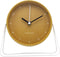 Tafel Wekker 14x13x7cm-Stil-Geel-Metaal-NeXtime Berlin Table
