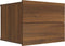vidaXL - Nachtkastje - 40x30x30 - cm - bewerkt - hout - bruin - eikenkleur