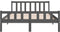 vidaXL - Bedframe - massief - hout - grijs - 135x190 - cm