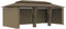 vidaXL - Prieel - met - gordijnen - 180 - g/m² - 600x298x270 - cm - taupe