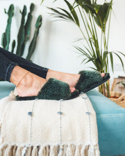 Emerald spa slippers
