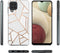 iMoshion Hoesje Geschikt voor Samsung Galaxy A12 Hoesje Siliconen - iMoshion Design hoesje - Wit / Meerkleurig / Goud / White Graphic