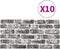 vidaXL - 11 - st - Wandpanelen - 3D - donkergrijze - baksteen - EPS
