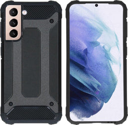 iMoshion Hoesje Geschikt voor Samsung Galaxy S21 Hoesje - iMoshion Rugged Xtreme Backcover - Zwart