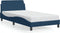 vidaXL - Bedframe - met - hoofdeinde - zonder - matras - 100x200 - cm - stof - blauw