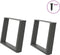vidaXL - Salontafelpoten - 2 - st - U-vormig - 70x(42-43) - cm - staal - antraciet