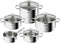 Tefal Duetto - Pannenset - 5-delig - RVS - Inductie (5 stuks)