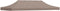 vidaXL - Partytentdak 270 g/m² - 6x3 m - Taupe
