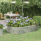 vidaXL - Plantenbak - 214x140x36 - cm - gepoedercoat - staal - zilverkleurig