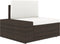 vidaXL - Tweezitsbank - sectioneel - poly - rattan - bruin