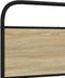 vidaXL - Bedframe - zonder - matras - bewerkt - hout - sonoma - eikenkleur - 100x190cm