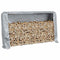 vidaXL - Haardhoutrek - met - regenhoes - 250x25x150 - cm - gegalvaniseerd - staal