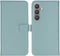 Selencia Samsung Galaxy S24 Plus - Echt Lederen Bookcase - 3 Pashouders - Air Blue