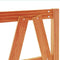vidaXL - Hoofdbord - 160 cm - massief grenenhout - wasbruin