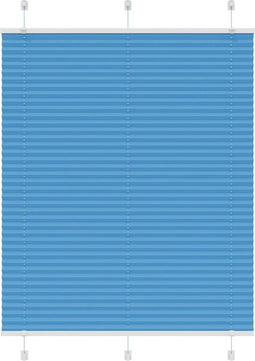 vidaXL - Plissé - rolgordijn - 105x150cm - stofbreedte - 104,4cm - polyester - blauw