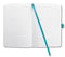 Sigel - notitieboek - Jolie Flair - A6 - hardcover - 174 pagina's - lijn - 80 grams papier - aqua groen - SI-JN102