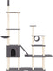 vidaXL - Kattenmeubel - met - sisal - krabpalen - 279 - cm - donkergrijs