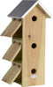 Esschert Design Vogelhuisje - Hout naturel - 19,5 x 16,5 x 51,5 cm