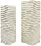 PTMD Isaiah White Mdf Pedestal Wavy Design SV2