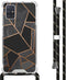 iMoshion Hoesje Geschikt voor Samsung Galaxy A51 Hoesje Met Koord - iMoshion Design Hoesje met Koord - Zwart / Meerkleurig / Goud / Black Graphic
