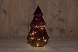 Anna's Collection - B.O.T. Tree Glass 15X28,5 cm Burgundy With Gold...