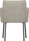 BePureHome Mount Eetkamerstoel met armleuning - Leerlook - Naturel - 82x61x65