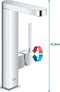 GROHE Plus L - Wastafelmengkraan - Uittrekbare sproeikop - Hoge uitloop - Chroom