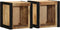 vidaXL - Nachtkastjes - 2 - st - 40x35x40 - cm - massief - ruw - hout - mango
