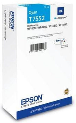 Epson C13T75524N - Inkjet Cartridge - Hoog (XL) rendement - Cyaan (1 stuk)