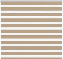 vidaXL - Zebra - Blind - 160x150 - cm - stofbreedte - 155,9 - cm - polyester - zandbruin
