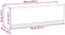 vidaXL - Wandkast - met - Gasliftdeur - - - Zwart - 100x25x35 - cm