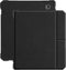 Lunso - Geschikt voor Kobo Libra 2 (7 inch) - Vegan saffiano leren sleepcover hoes - Zwart