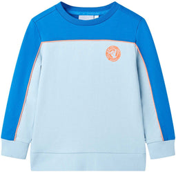 vidaXL - Kindertrui - 104 - felblauw - en - lichtblauw